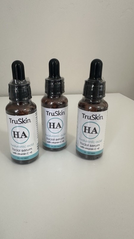 Set Of 3 TruSkin Hyaluronic Acid Facial Serums 1oz SET OF 3