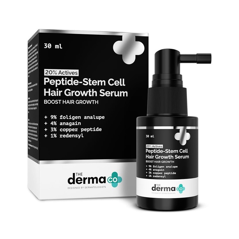 The Derma Co 20% Actives Peptide Stem Cell Hair Growth Serum-30Ml|