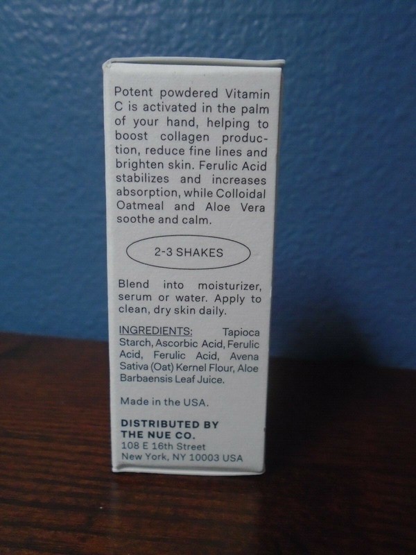 THE NUE CO Topical-C Skincare Booster Powder Vitamin C Full Size .49oz/15g NIB gallery