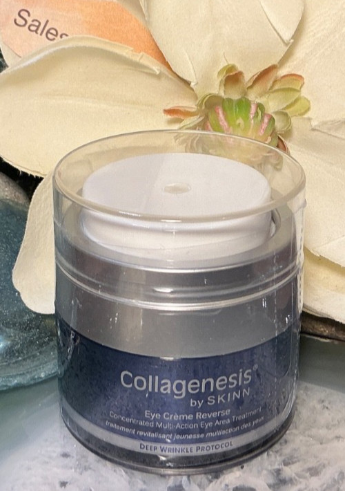 DISCONTINUED COLLAGENESIS BY SKINN~EYE CREME~REVERSE DEEP WRINKLE PROTOCOL 0.5OZ gallery