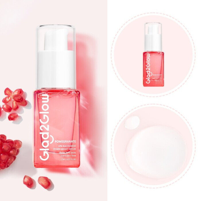 GLAD2GLOW 10% Niacinamide Brightening Serum Acne Scars Dark Spot Anti-Aging 17ml