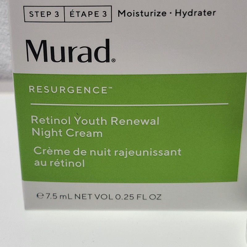 Murad Resurgence Retinol Youth Renewal Night Cream travel Size 0.25oz New in Box gallery