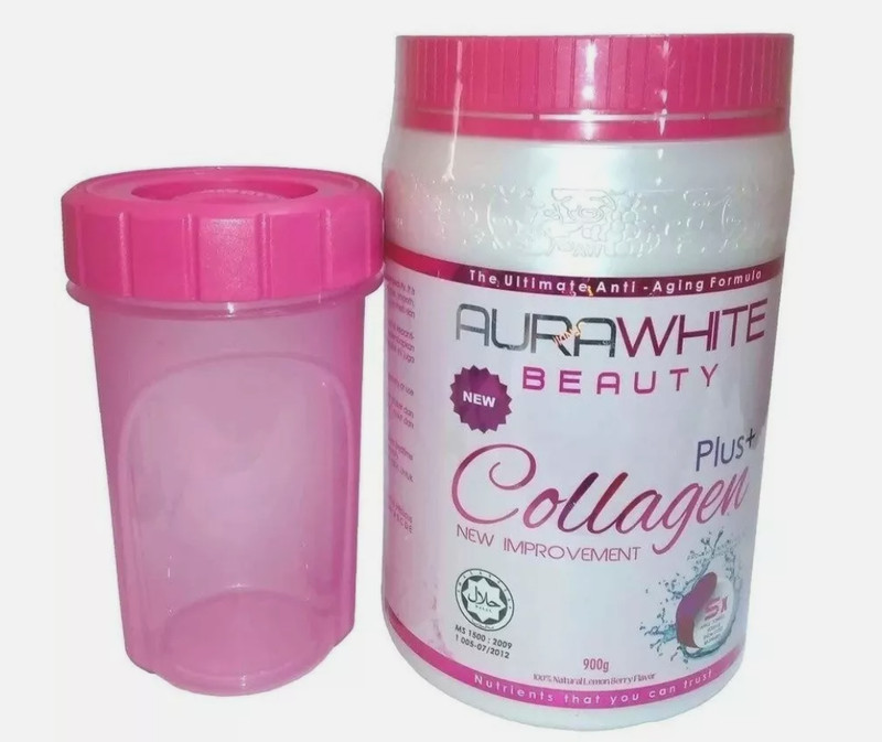 4 X Aura White Beauty COLLAGEN PLUS Skin Whitening Ultimate Anti Aging DHL SHIP gallery