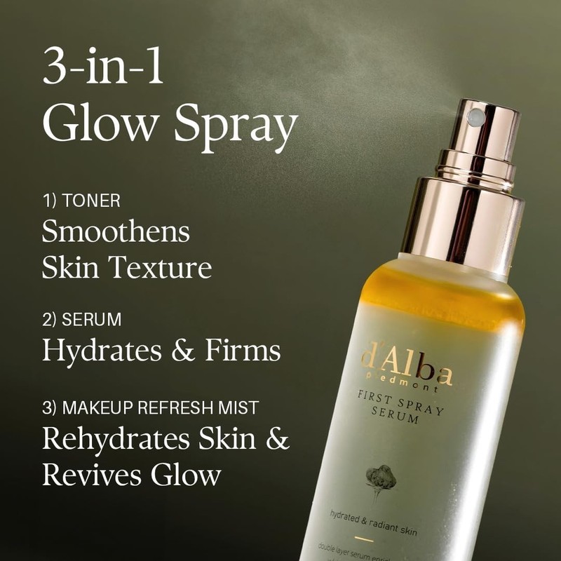 d'Alba Piedmont Italian White Truffle First Spray Serum 50ml for Vegan Skin gallery