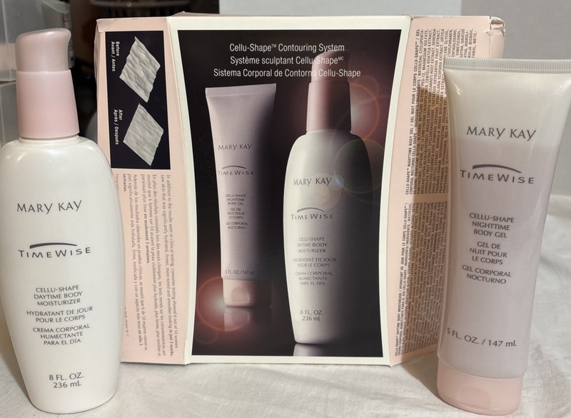 Mary Kay Timewise Cellu Shape Contouring System Night Body Gel & Day Moisturizer