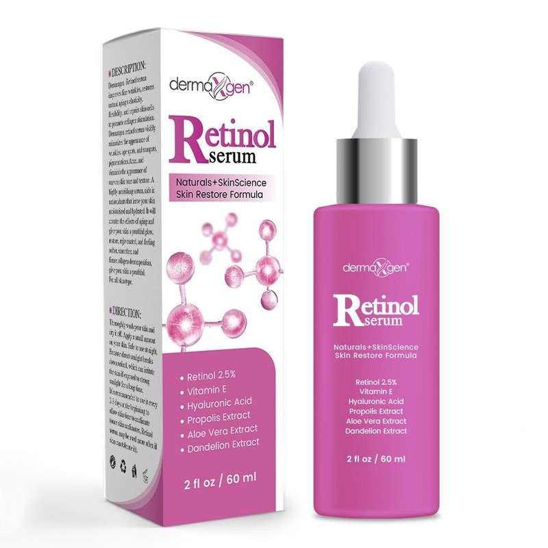 PURE RETINOL VITAMIN A 2.5% + HYALURONIC ACID + ALOE VERA – ANTI-WRINKLE SERUM