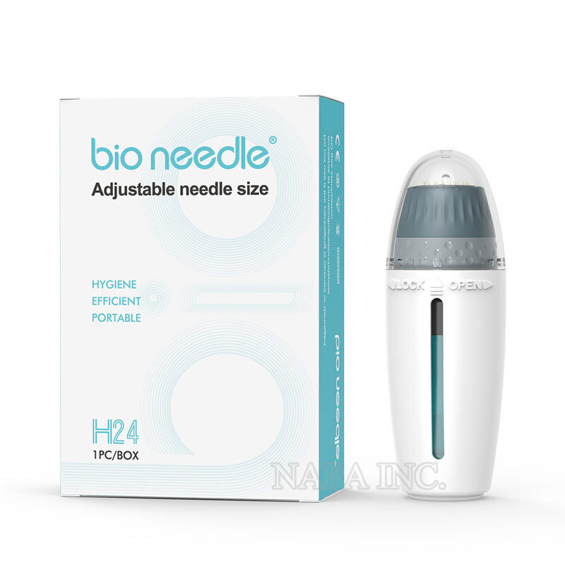 Adjustable 0-1.5mm Size Titanium 24 Pins Skin Care Roller System for Anti Aging