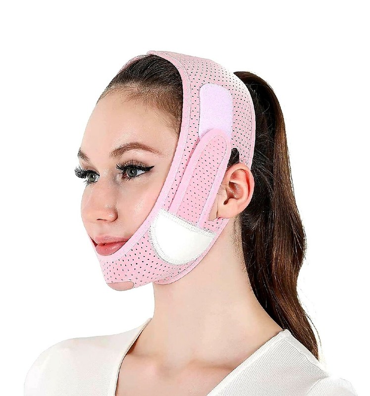 V-line Slimmimg Face Chin Lift Up Mask Anti Wrinkle Belt Strap Band Anti Snore