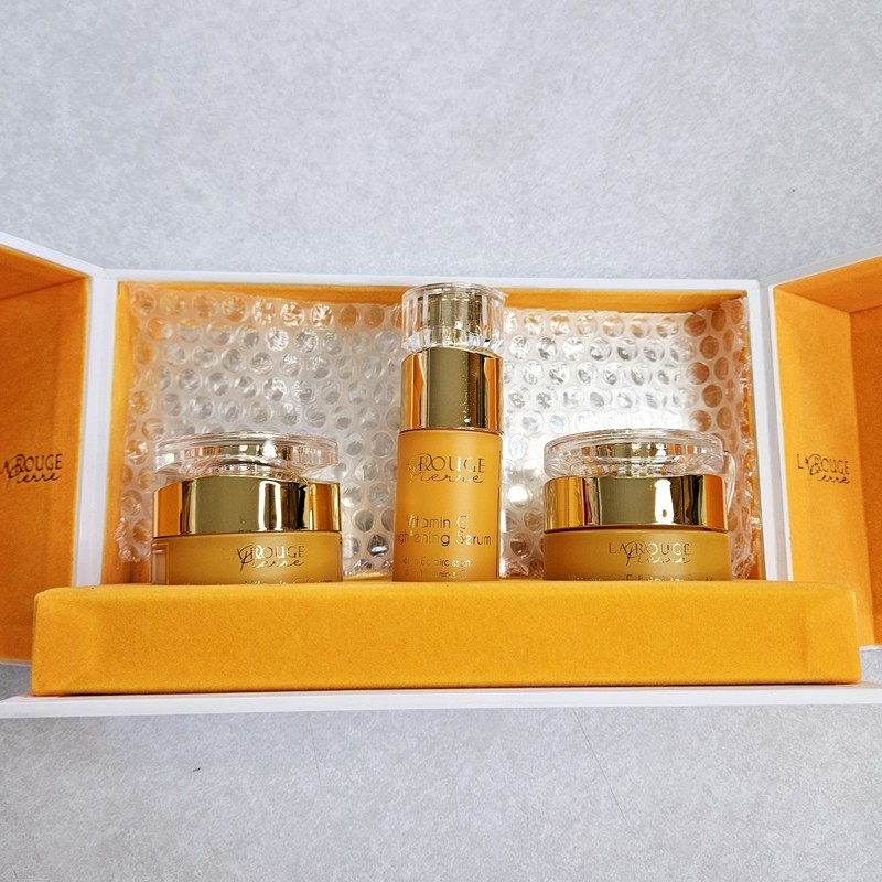 La Rouge Pierre Topaz Collection Vitamin C Brightening Mask/ Serum/ & Cream