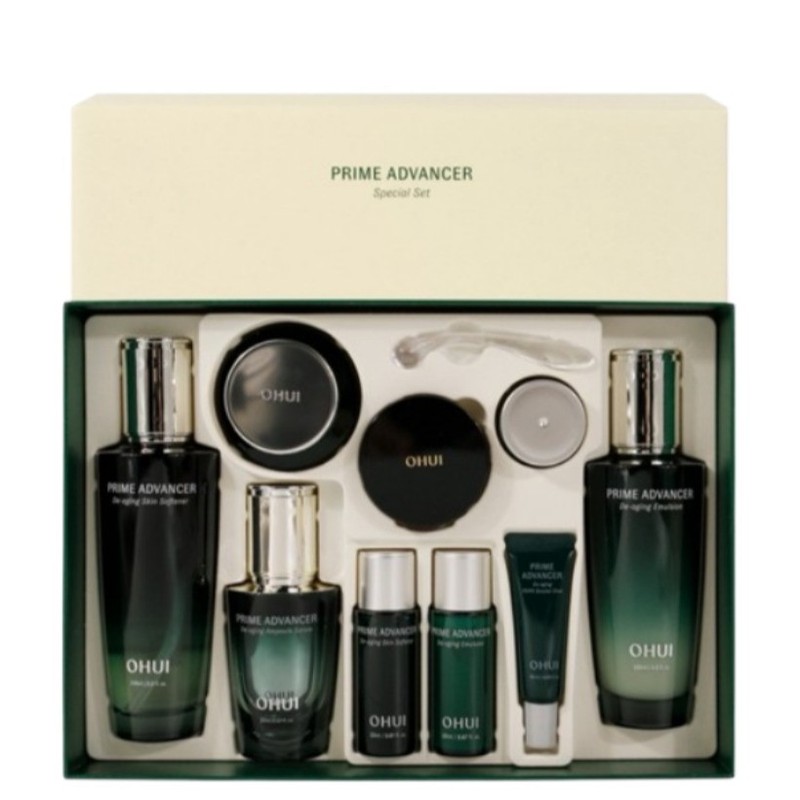 O HUI Prime Advancer De-aging 4pcs Special Set 9 Items Moisture Korea Beauty