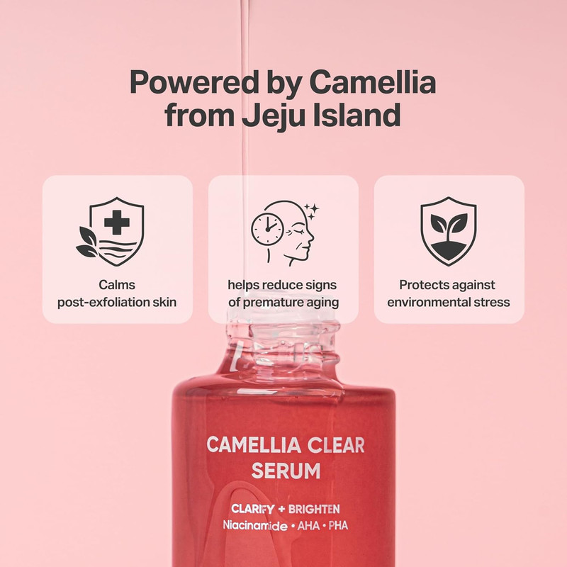 Camellia Clear Daily Exfoliating Serum – 2% Niacinamide + AHA & PHA, Gentle Chem gallery