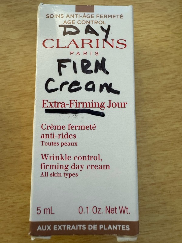 CLARINS PARIS EXTRA FIRMING JOUR WRINKLE CONTROL DAY CREAM ALL SKIN TYPES 0.1 OZ