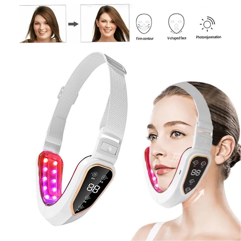 Electric V-Face Shaping Massager Face Lifting Instrument Double Chin Removal US