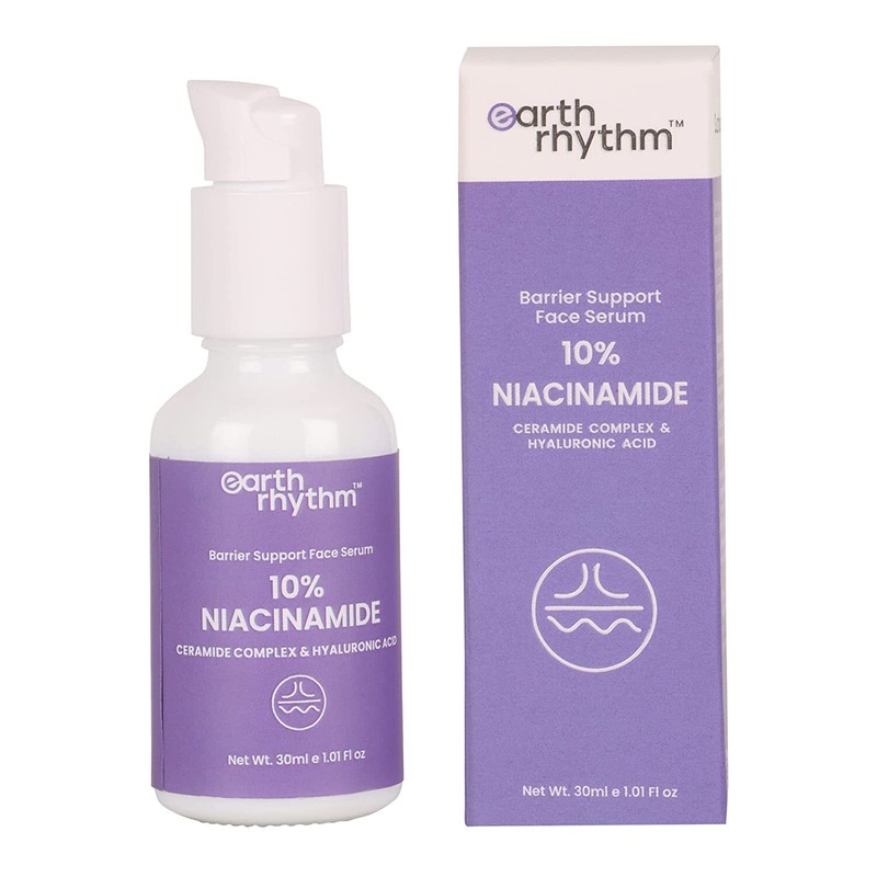Earth Rhythm 10% Niacinamide Face Serum with Hyaluronic a-cne Prone 30ml.