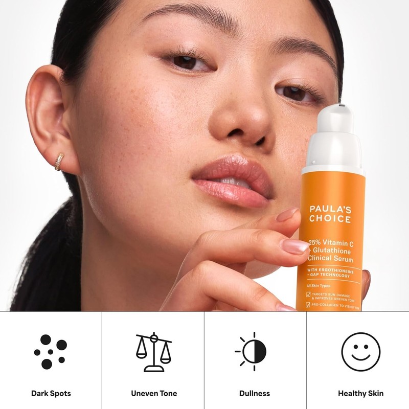 Paula’s Choice 25% Vitamin C + Glutathione Serum 30ml Brightening Anti Aging gallery