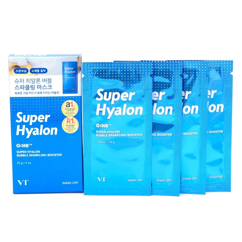 VT Super Hyalon Bubble Sparkling Booster 10g x 4ea Pore Cleansing K-Beauty