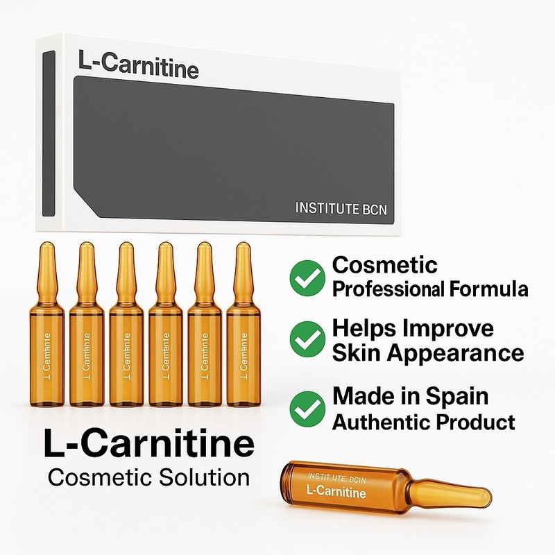 L-Carnitina Solución Tópica 10x5ml | Ampolletas Estéticas | Uso Dermocosmético