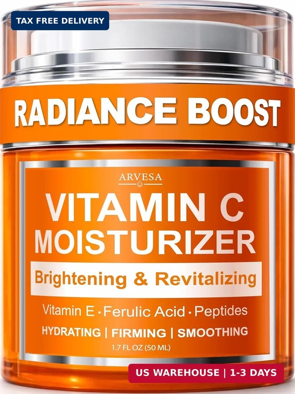 Vitamin C Moisturizer for Face – Vitamin C Cream for Face – Brightening & Anti A