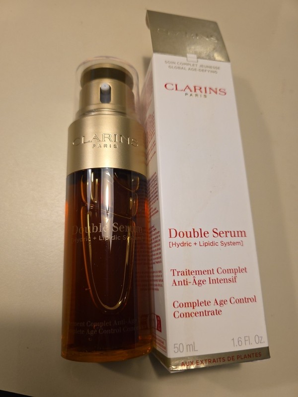 Clarins Double Serum Complete Age Control Concentrate 50ml 1.6 Oz Hydric/Lipidic