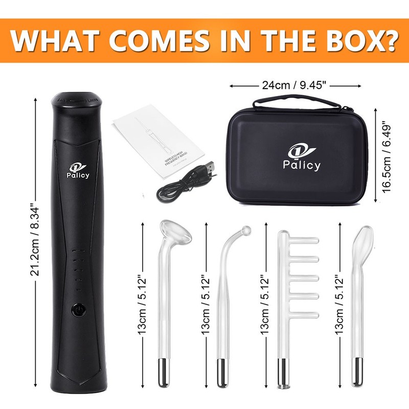 High Frequency Facial Wand Machine Acne Anti Aging Hair Scalp Care Set USA gallery
