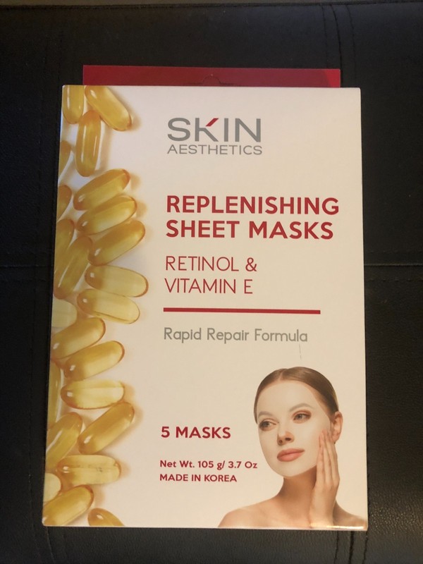 Skin Aesthetics – Replenishing Sheet Masks – Retinol & Vitamin E – Rapid Repair