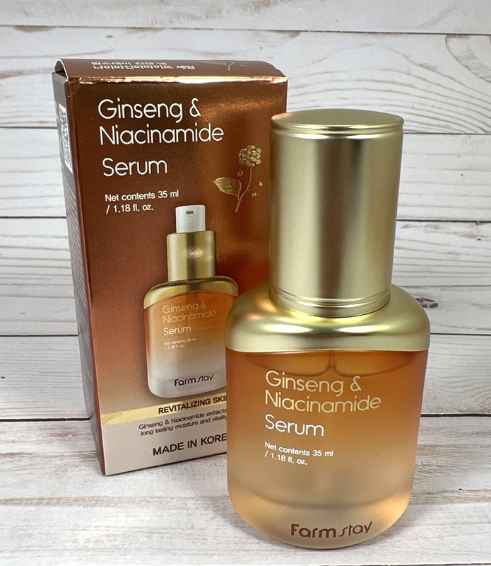 Farm Stay Ginseng & Niacinamide Facial Serum Revitalize Skin 1.18oz BB:4/23/28