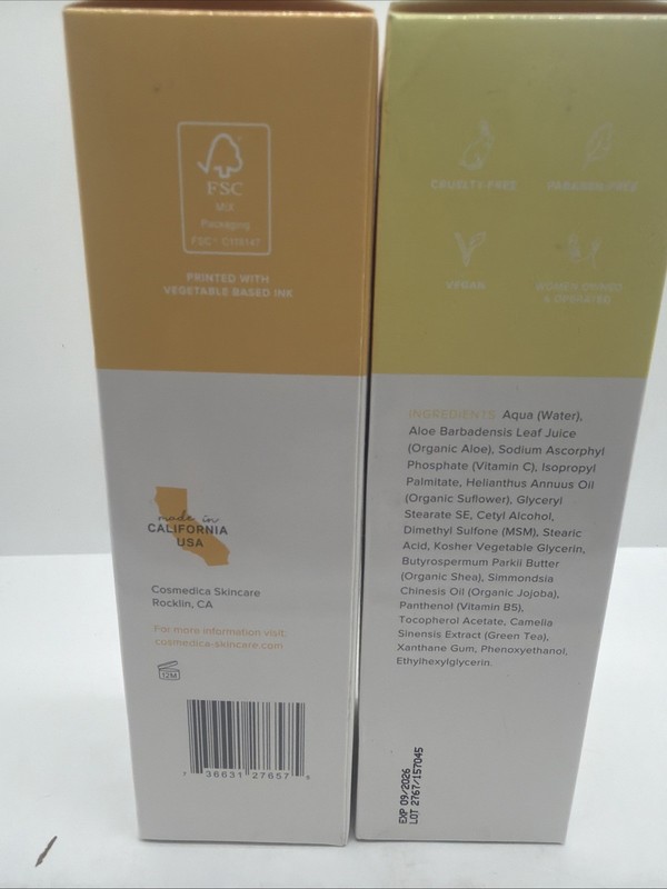 (2) Cosmedica Skincare Vitamin C Facial Day Creme Moisturizer 2oz COMBINESHIP gallery