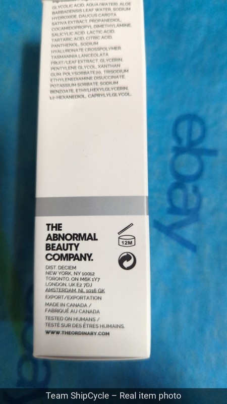 The Ordinary AHA 30 BHA 2 Peeling Solution for uneven skin tone 1 oz NI G1N gallery