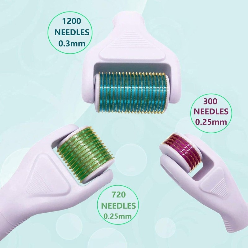 4-in-1 Titanium Microneedling Roller Kit - Face & Body Beauty Essentials gallery
