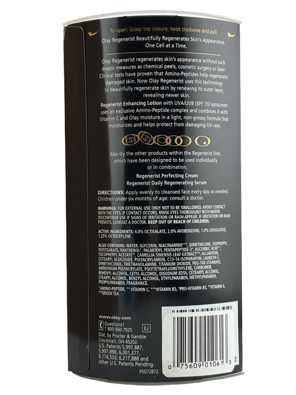 Olay Regenerist Enhancing Lotion Amino-Peptide Complex UV Protection 2.5 oz gallery