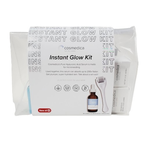 NEW Cosmedica Instant Glow Kit – contains 2oz Hyaluronic Acid Serum & .25mm Tool