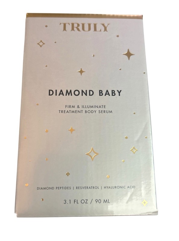 TRULY Diamond Baby Firm & Illuminate Body Serum 3.1 fl oz Peptides Resveratrol