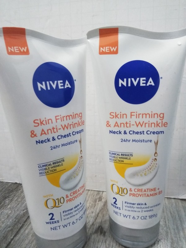 Nivea Skin Firming and Toning with Q10 + L-Carnitine – 6.7 oz Tube (2-PK BUNDLE)