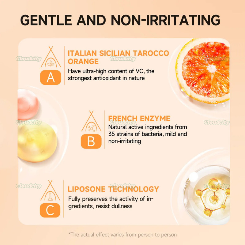GMEELAN Orange Enzyme Gel 50g – Gentle Face Exfoliating Scrub for Brightening gallery