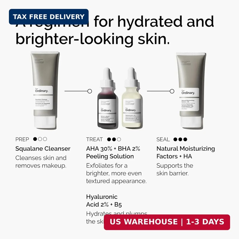 The Ordinary AHA 30% + BHA 2% Peeling Solution, Advanced Exfoliating Peel for Br gallery