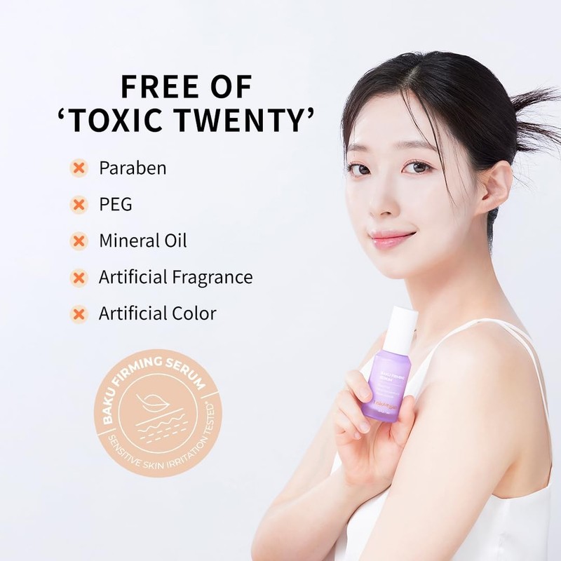 Lolovegan Baku Firming Serum – Bakuchiol Serum with 9 Peptides, Niacinamide, ... gallery