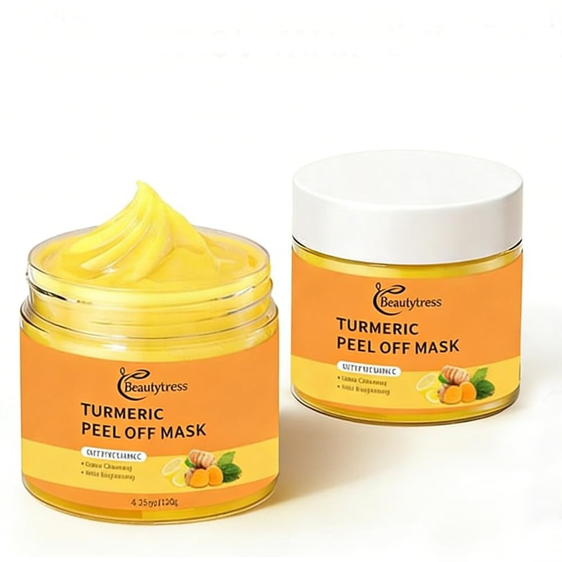 Vitamin C Peel Off Face Mask, Turmeric Moisturizing Mask, Deep Cleansing Face…
