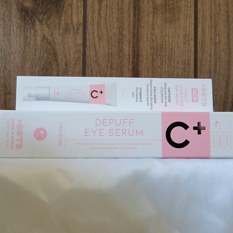 #OOTD Depuff Eye Serum C+ Caffeine + Collagen + Vitamin E Exp 5/2026