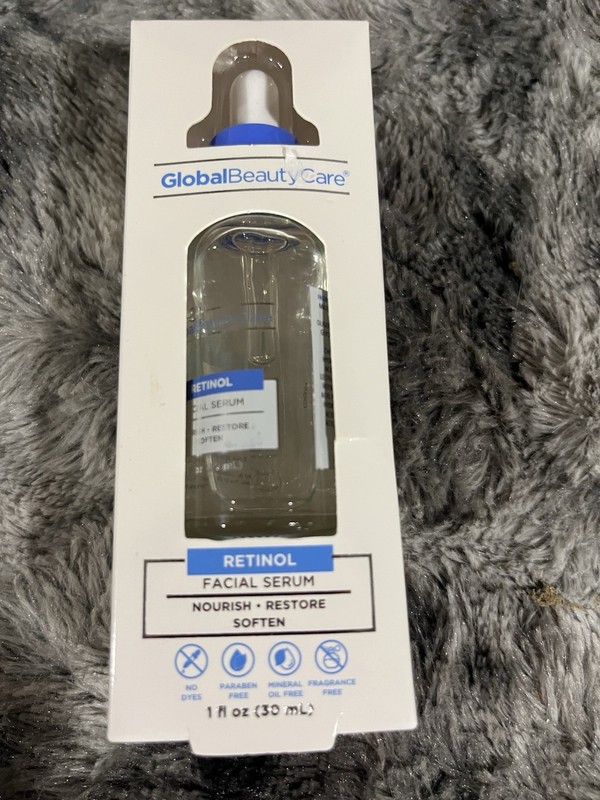 Global Beauty Care Retinol Facial Serum Paraben-Free Fragrance-Free 1 fl oz