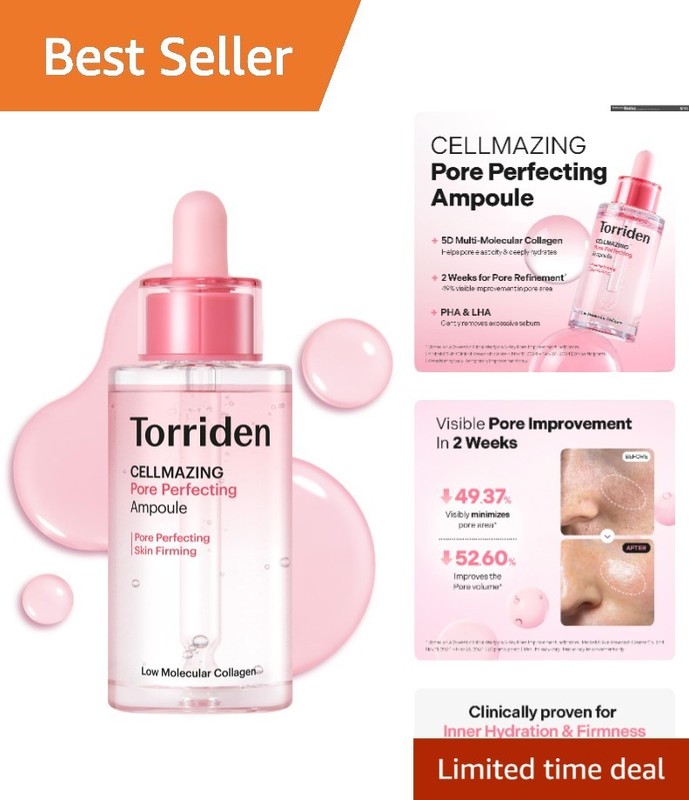 Pore Perfecting Ampoule 30ml | Lightweight Korean Serum with 5D Collagen Complex