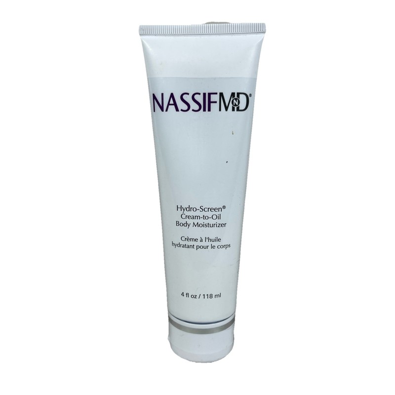 Nassif MD 4 fl.oz. Hydro-Screen Cream-to-Oil Body Moisturizer/ Sealed