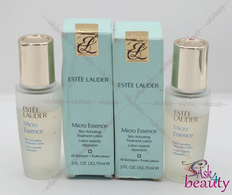 2 Estee Lauder Micro Essence Skin Activating Treatment Lotion 0.5oz/15mL Same As