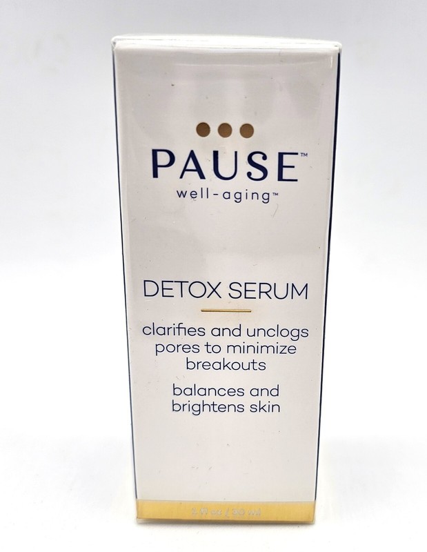 Pause Well-Aging Detox Serum Menopausal Skin Care 1 fl oz. New Sealed Box!