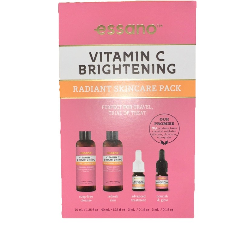 Essano Vitamin C Brightening Radiant Skincare Set Pack 4pc NEW