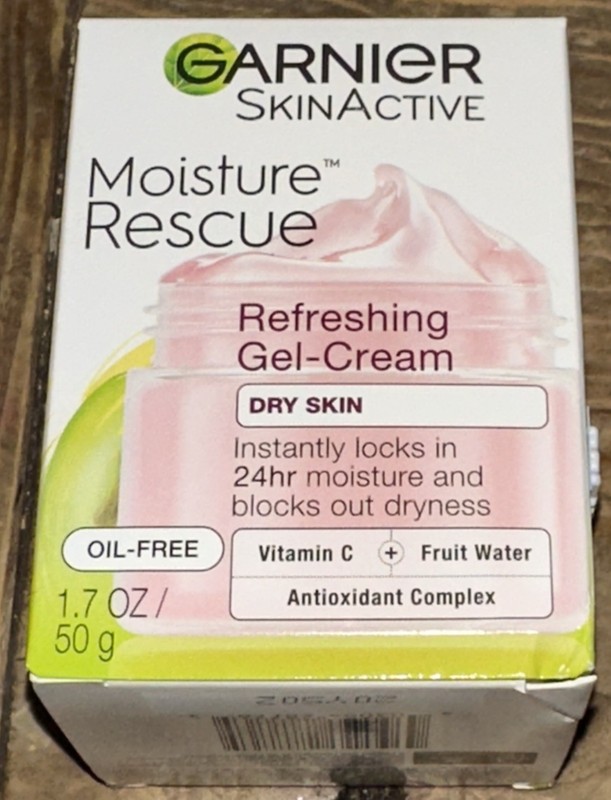 Garnier Skin Active Moisture Rescue Refreshing Gel Cream Dry Face Oil Free 1.7oz