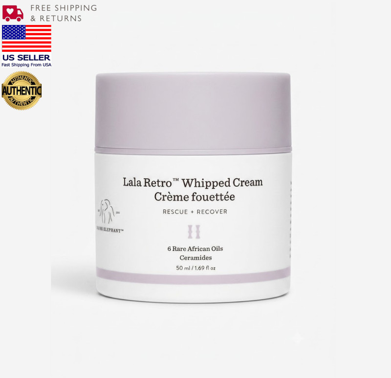 Drunk Elephant Lala Retro Whipped Cream – Rescue + Recover 1.69oz./50ml | | NIB