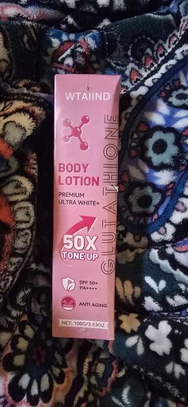 Two WTAIIND body Lotion, 50x tone up Glutathione Body up Tone Cream ANTI-AGING