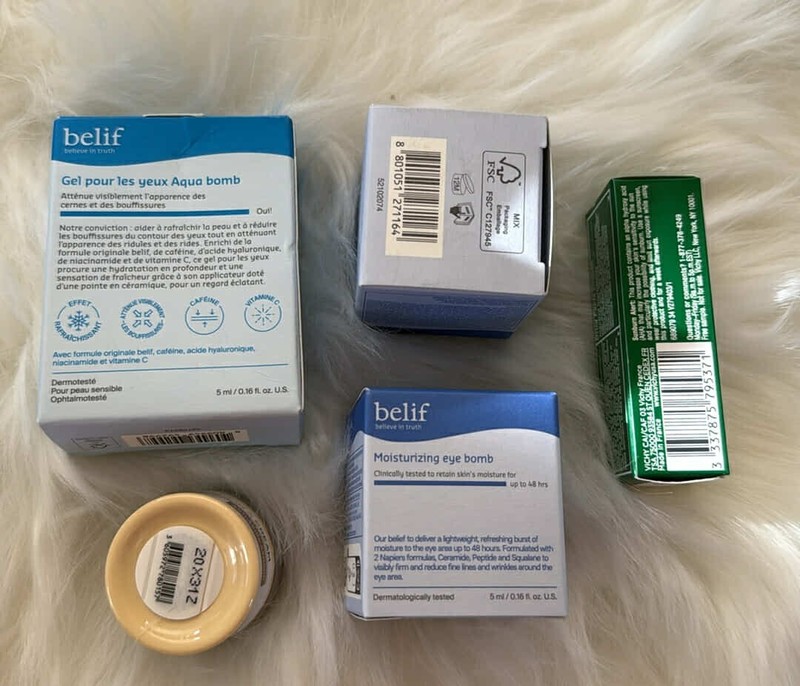 5 Skincare Bundle Set Belif Eye Gel Bomb Vichy Serum IT Cosmetics Cream gallery