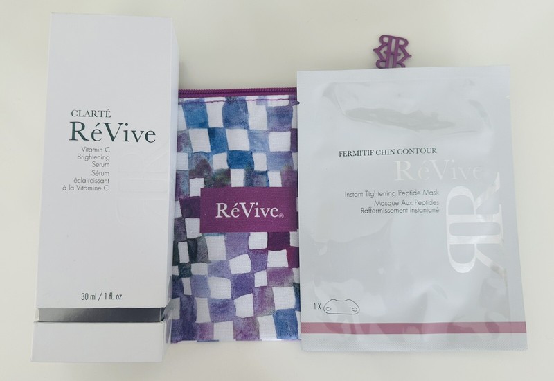 $325 Clarte ReVive Vitamin C Brightening Serum 1oz/30mL New & Sealed W/Chin Mask