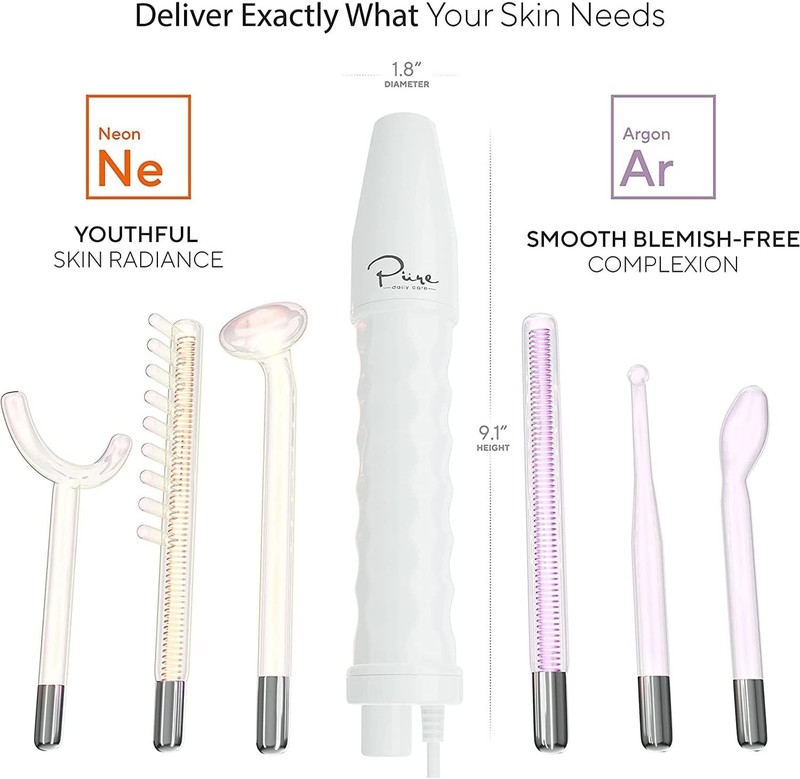 Achieve Youthful Skin with NuDerma High Frequency Wand - 6 Applicators Included gallery